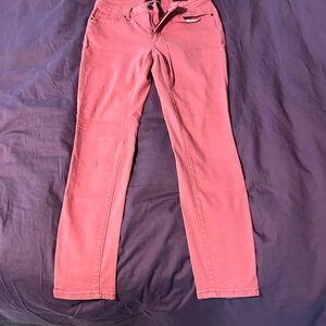 Women's salmon-color Jeans